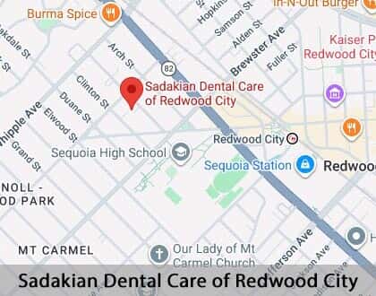 Map image for Tell Your Dentist About Prescriptions in Redwood City, CA